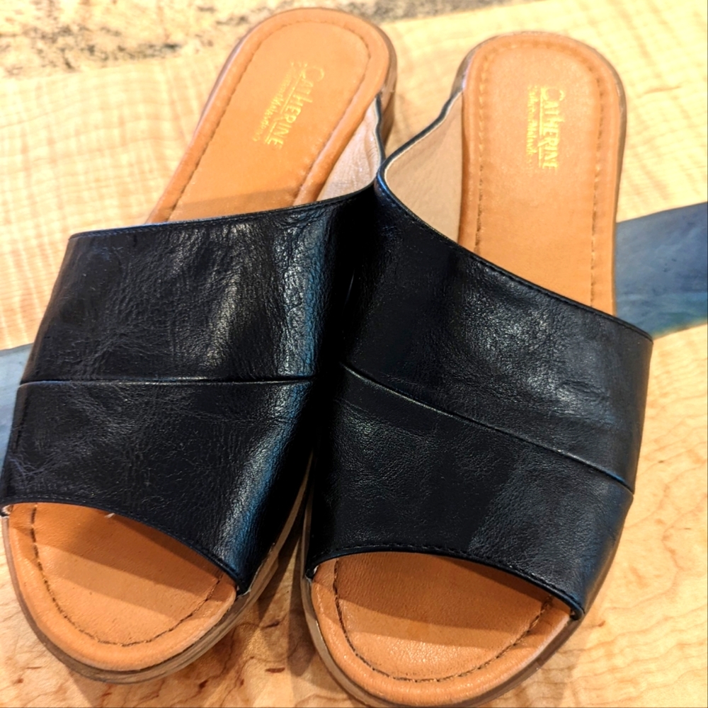 Catherine Malandrino Danielle Slides Black 8.5
